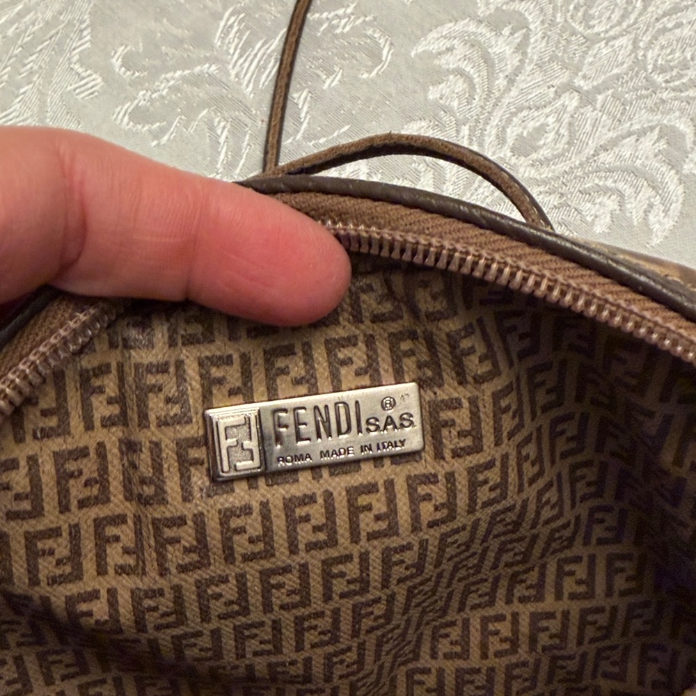 Fendi Zucchino Mini Coated Canvas bag👜PRICE FIRM - Picture 5 of 10